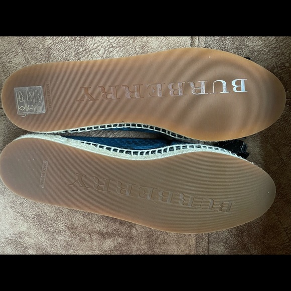 Burberry Mineral Blue Snake Print Tasseled Espadrilles Size 38 - Picture 8 of 12